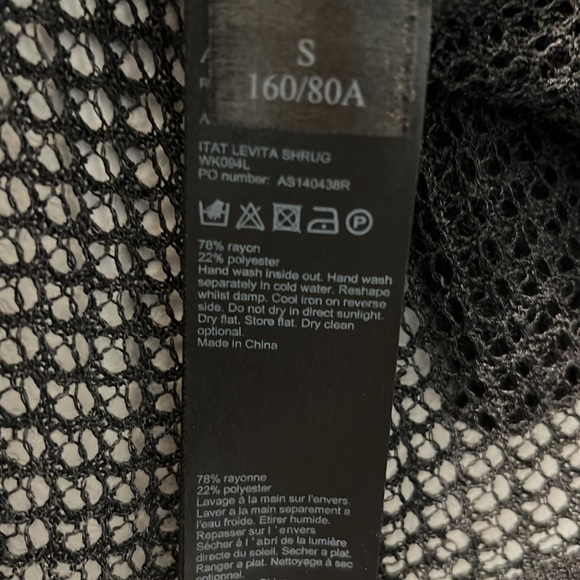 AllSaints Cotton Itat Levita Shrug in charcoal grey - Picture 5 of 5